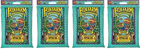 FoxFarm FX14053 12-Quart Ocean Forest Organic Potting Soil tephRZ, 4Pack