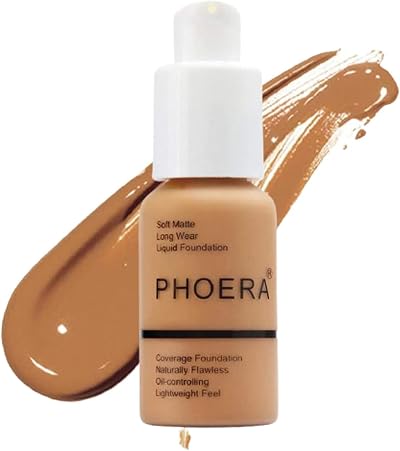 Glamza PHOERA Foundation Concealer Full Coverage Matte 30ml Warm Sun 106