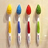 4X Cartoon Toothbrush Head Case Suction Cup Protective Cover Bathroom Tube Antibacterial