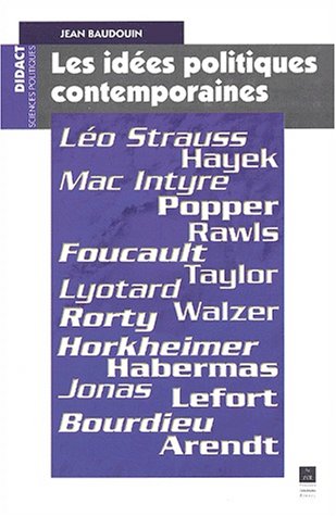 Les  idées politiques contemporaines