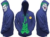 Batman Joker All View Men's Zip Hooded Sweatshirt