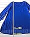 QIYUN.Z Women's Long Batwing Sleeve Mini V-Neck Irregular Hem Casual Loose Chiffon Dress Navy Blue
