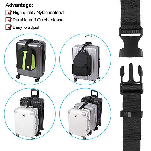 Vigorport Luggage Connector, Straps for Suitcase, Add A Bag Adjustable