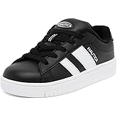 Nautica Boys Girls Casual Fashion Shoes – Comfortable Soccer Classic Walking Tennis Sneakers for Kids – Breathable, Lightweight & Flexible (Lace Up/Bungee)