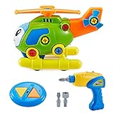 Think Gizmos Take Apart Toy Mission Helicopter Kit for Kids TG711 - Build Your Own Toy Kit for Boys & Girls Aged 3 4 5 6 7 8 - Fun Educational Learning Toy