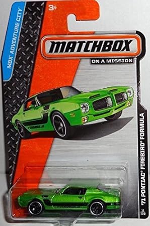 2014 Matchbox MBX Adventure City 71 Pontiac Firebird Formula - Green