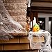 iFUNow Stretch Spider Webs, 4.23 Ounce (Covers 400 SqFt) with 72 Fake Spiders for Halloween Decorations, Outdoor and Indoor Halloween Decor, Spiderwebs, Spider Webbs, Cobb Webs, Cobwebs