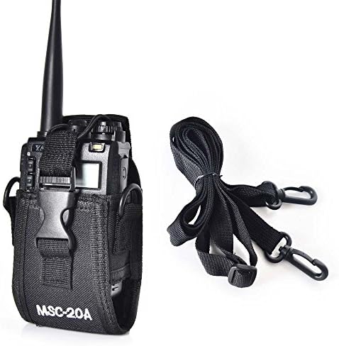 Zastone Leather Nylon Radio Case Holder for BAOFENG/ZASTONE/HYT Walkie Talkie