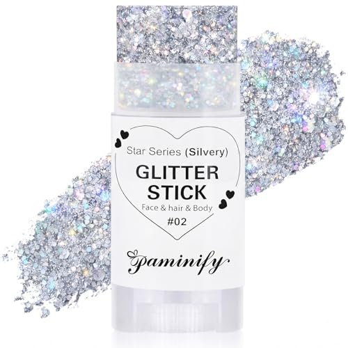 Paminify Silver Hair Glitter Stick