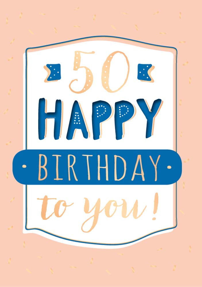 50th Birthday Card - Music Card with Sound - Cover Song "Happy" Pharrell Williams