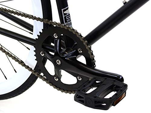 Golden Cycles Single Speed Fixed Gear Bike with Front & Rear Brakes