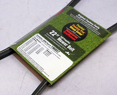 Husqvarna 196857 Lawn Mower Ground Drive Belt Genuine Original Equipment Manufacturer (OEM) part for Craftsman, Husqvarna, Poulan