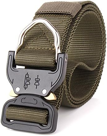 XRaider Tactical Belt, Heavy Duty Waist Belt Adjustable Military Style Nylon Belts with Metal Buckle Molle System 1.5"