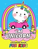 Cat Unicorn Coloring Book for Kids: Coloring Book Easy, Fun, Beautiful Coloring Pages (Girls ,Teen and Adults) by Kodomo Publishing