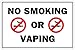 StickerPirate No Smoking Or Vaping 8