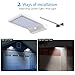 InnoGear 30 LED Solar Lights Outdoor LED Motion Sensor Gutter Light Security Lighting Wall Sconces with Mounting Pole for Barn Porch Garage Yard, Pack of 2