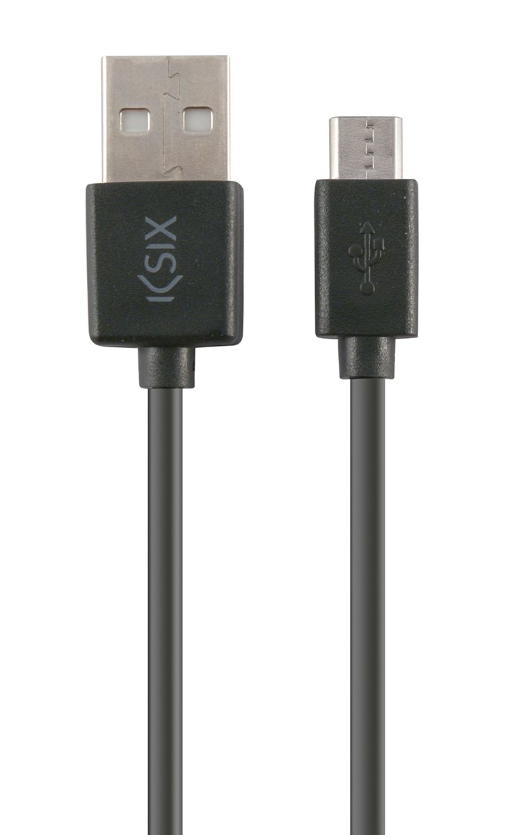 KSIX bxcusb01 – 1 meter USB Data and Charging Cable Micro For Smartphone – Black