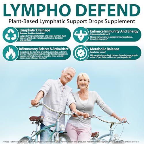 Lymphatic Drainage Drop, 6000mg Equivalent Per Serving | 21-in-1 Botanical Detox Formula for Lymph System Cleanse, Balance, Less Swelling, Immune System, Overall Vitality|Safe & Clean Formula|60 ML