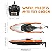 Helifar RC Boat Remote Control Boat for Pools and Lakes 2.4GHz RC High Speed Boat 20MPH 180 Degree Flipping RC Racing Boat for Adults and Kids with 2 Batteries