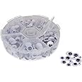 Craft County Wiggle Googly Eyes with Self-Adhesive – 600 Count – Assorted Sizes
