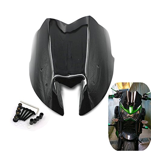 Alpha Rider Motorcycle Motorbike Black Windshield Windscreen For Kawasaki Z800 2012 2013 2014 2015 2016