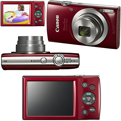 Canon PowerShot ELPH 180 Digital Camera w/Image Stabilization and Smart