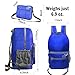 2GOECO Lightweight Backpack for Travel Hiking Convertible Foldable Packable Daypack Bag 20L Blue