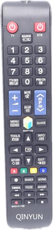 BN59-01178B BN59-01178W TV Remote Control Compatible with Samsung LED Smart Hub Series QLED Televisions