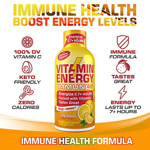 Vitamin Energy Variety Energy Drink Shots , Mood+, Focus+, Immune+