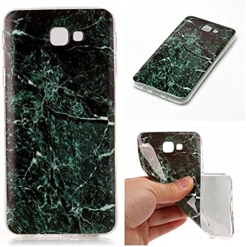 Meeter Samsung S8 Case, Samsung Galaxy S8 Marble Case, Slim-Fit Anti-Scratch Shock Proof [Marbel Stone Texture] Print TPU Soft Protective Back Case Samsung Galaxy S8 - Green & Black