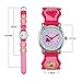 Zeiger New Fashion Toddler Children Kids Girls Watches Ages 5-10 Time Teacher, Cartoon Pattern 3D Band (Pink)