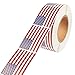 Juvale 1000 Piece American Flag Sticker Roll - 2 x 3 in Adhesive Flag Decals for 4th of July, Memorial Day, Election Day, Scrapbooking, Gift Wrapping, Party Favors, and Crafts, Patriotic Decorations