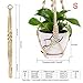 WITUSE Macrame Plant Hangers, Plant Holder, Outdoor Indoor Plant Hangers for Hanging Plants- Cotton Rope (4 Legs, 20 Inches)