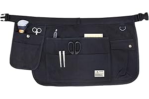 Nanxson Tool Apron Half Canvas Apron With Muti-Pockets for Home Garden Painting Crafting Woodworking CFG003