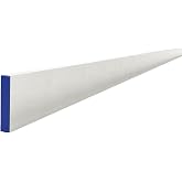 Bon Reinforced Aluminum H Screed &ndash; 3/4 in. x 4 in. x 6 ft. with Center Rib and Replaceable End Caps &ndash; Heavy-Duty Concrete Leveling Tool for Precise Flatwork