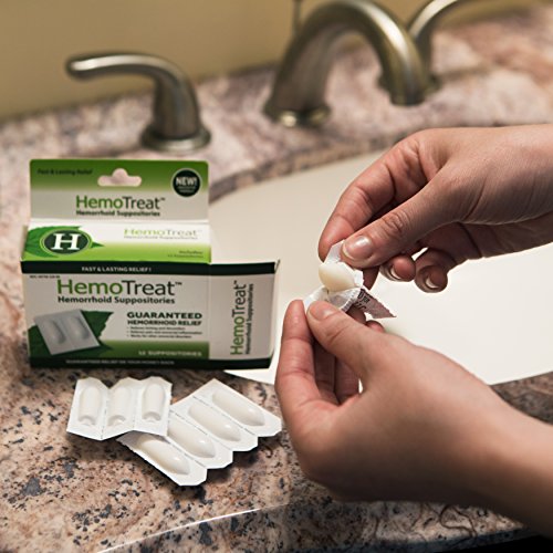 Hemorrhoid Pain Itching Relief Suppository FDA Listed Soothing Anti