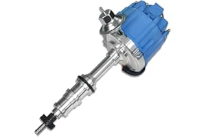 Aflle Racing Blue Cap HEI Ignition Distributor 65K Coil Fits Ford BBF FE V8 352 360 390 427
