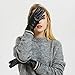 Womens Winter Genuine Sheepskin Leather Gloves, Warm Touchscreen Texting Cashmere Lined Driving Motorcycle Dress Gloves