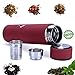 Vibrant Insulated Water Bottle/Tea Travel Mug Leak Proof Double-Wall Thermos Keeps Coffee HOT/Beverages Cold with Bonus Tea Water Infuser 16.9 oz (Red)