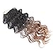 DAIRESS (6 Packs) 14Inch 35strands Wavy Senegalese Twist Crochet Hair Braids Wavy Ends Free Synthetic Hair Extensions Curly Crochet Twist Braiding Hair (#27)