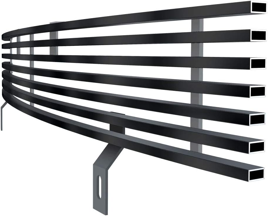 Off Roader eGrille Compatible with Ford F-150 2001-2003 Harley Davidson Lower Bumper Stainless Steel Black 8x6 Horizontal Billet Grille Insert BGC-28F4614