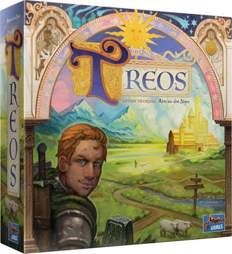 Asmodee Lookout Games Treos Gesellschaftsspiele Brettspiel für Familie und Kinder ab 10 Jahren – 2 bis 4 Spieler – 30 Minuten – französische Version