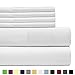 Lux Decor Collection Bed Sheet Set - Brushed Microfiber 1800 Bedding - Wrinkle, Stain and Fade Resistant - 4 Piece (Queen, White)