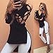 Franterd Autumn Winter Sweatshirt, Long Sleeve Pullovers Blouse Tops (Small, Black)
