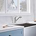 VCCUCINE Commercial Stainless Steel Single Handle Pull Out Sprayer Brushed Nickel Kitchen Faucet, Small Pull Down Bar Sink