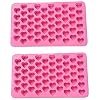 CHRISTY HARRELL Chocolade schimmel, 2 Stks Mini Liefde Hartvormige Non-Stick Siliconen Mal, voor DIY Bakken Chocolade…