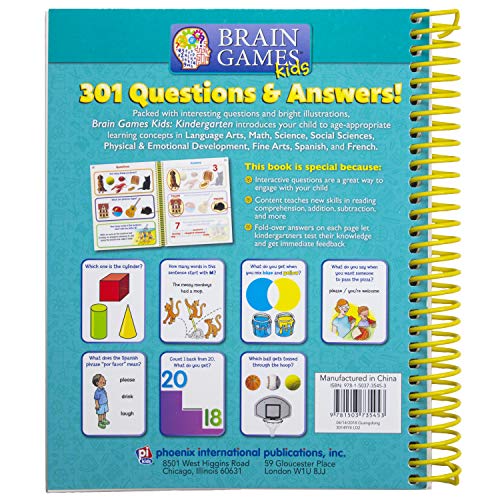 Brain Games Kids: Kindergarten Activity Workbook - PI Kids - //medicalbooks.filipinodoctors.org