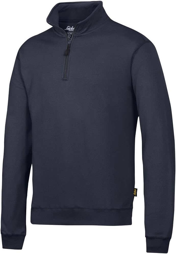 Snickers 28189500004 Size Small Sweatshirt with 1/2 Zip - Navy Blue