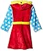Wonder Woman Girls' Big WW Hooded Robe, red, Small