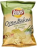 Baked! Lay's Sour Cream & Onion Flavored Potato Crisps - (8 Pack - 1.125 Oz.) JUMBO SNACK SIZE!!!!!!